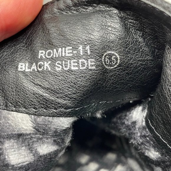 Bella Marie Womens Black Red Canvas Western Zip Up Heel Bootie Size 6.5 - Picture 8 of 13